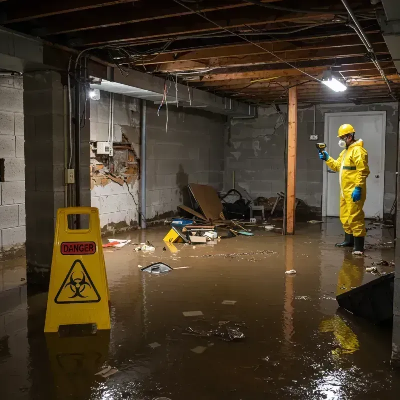 Flooded Basement Electrical Hazard in Charleston, NY Property